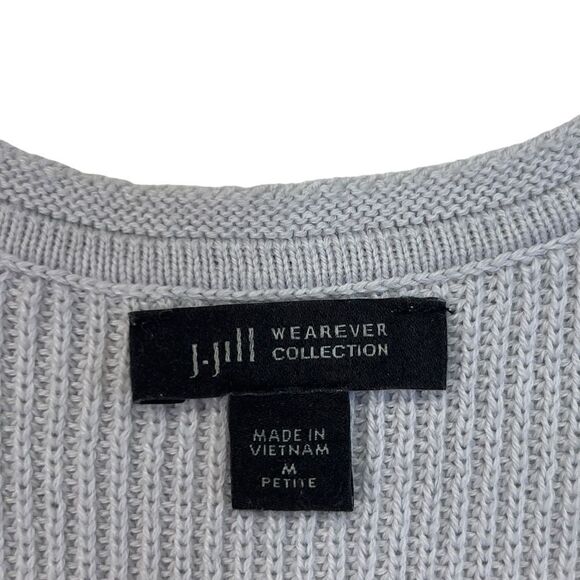 J. Jill Wearever Collection Marble Grey Tunic Top Size MP - Picture 5 of 12